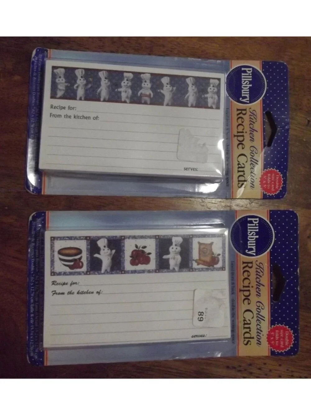 Pillsbury Kitchen Collection Recipe Cards lot of 40 (2 vtg packs) 3